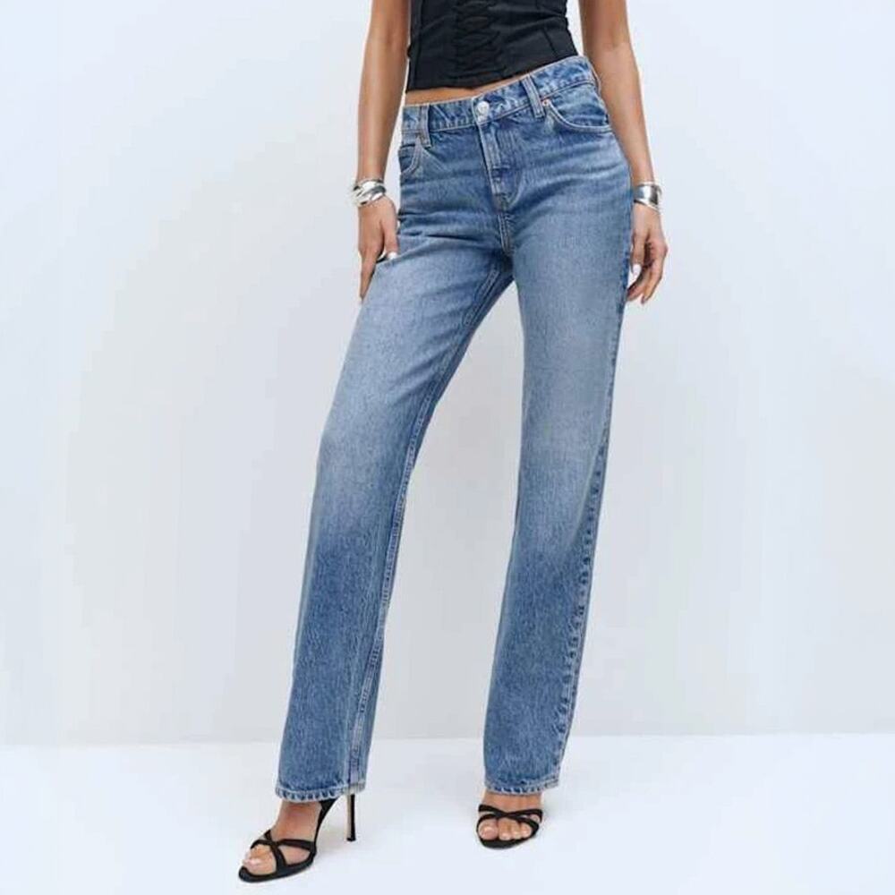 Reformation Abby Low Rise Straight Jeans Size 27